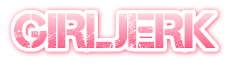 Image ID: White and pink logo displaying the text GIRLJERK